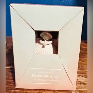 New Margaret Furlong Bisque TRUMPETER Angel Ornament